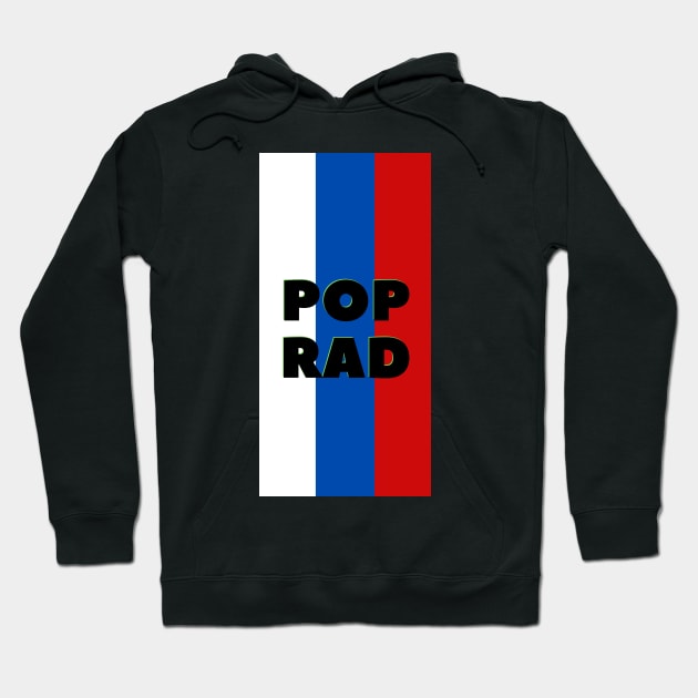 Poprad City in Slovakian Flag Colors Vertical Hoodie by aybe7elf